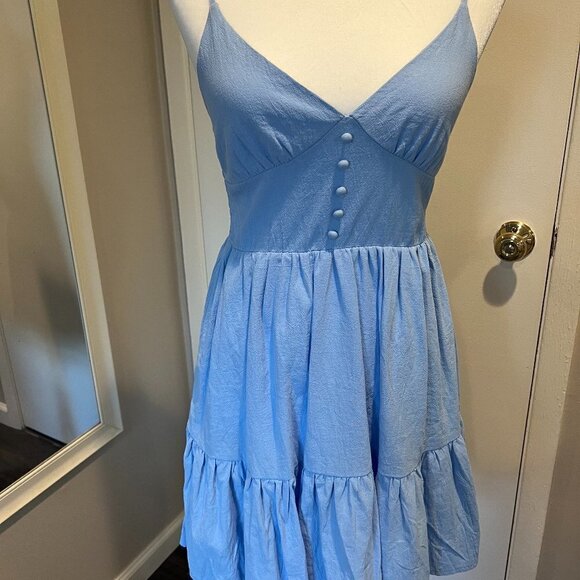 NWT Zaful periwinkle blue mini sundress in Size Small - Picture 1 of 4